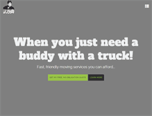 Tablet Screenshot of mytruckbuddymoving.com